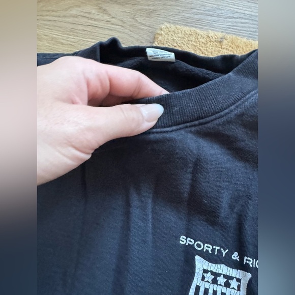 🍂Sporty & Rich Athletic Team Crewneck - Black - Picture 9 of 13